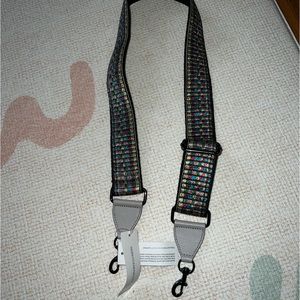 Rebecca Minkoff Metallic Rainbow Guitar Strap